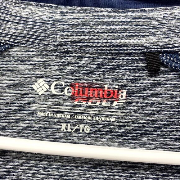 Columbia Golf Navy North Carolina Embroidered Polo Athletic Wear Mens Size XL - Picture 3 of 12